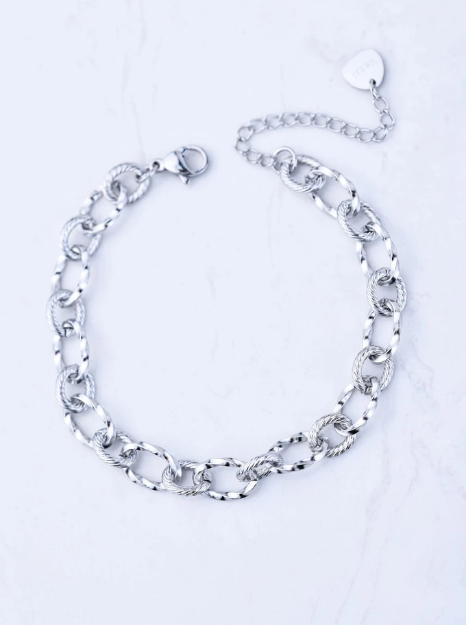 Bransoletka łańcuch, baza Charms, stal S109745S00