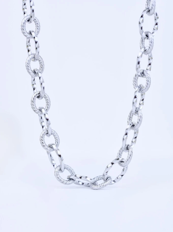 Naszyjnik łańcuch, baza Charms, stal S309744S00