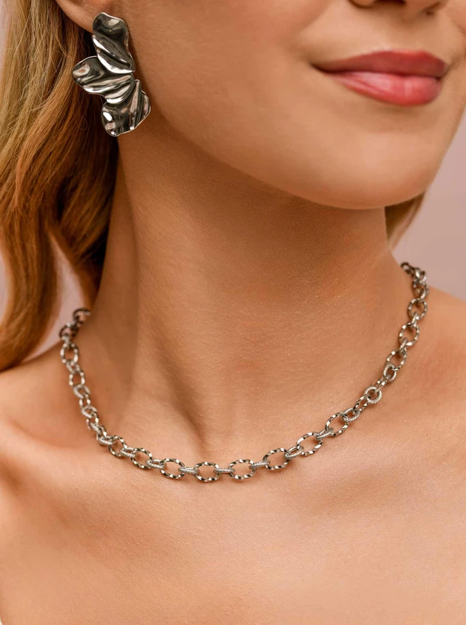 Naszyjnik łańcuch, baza Charms, stal S309744S00