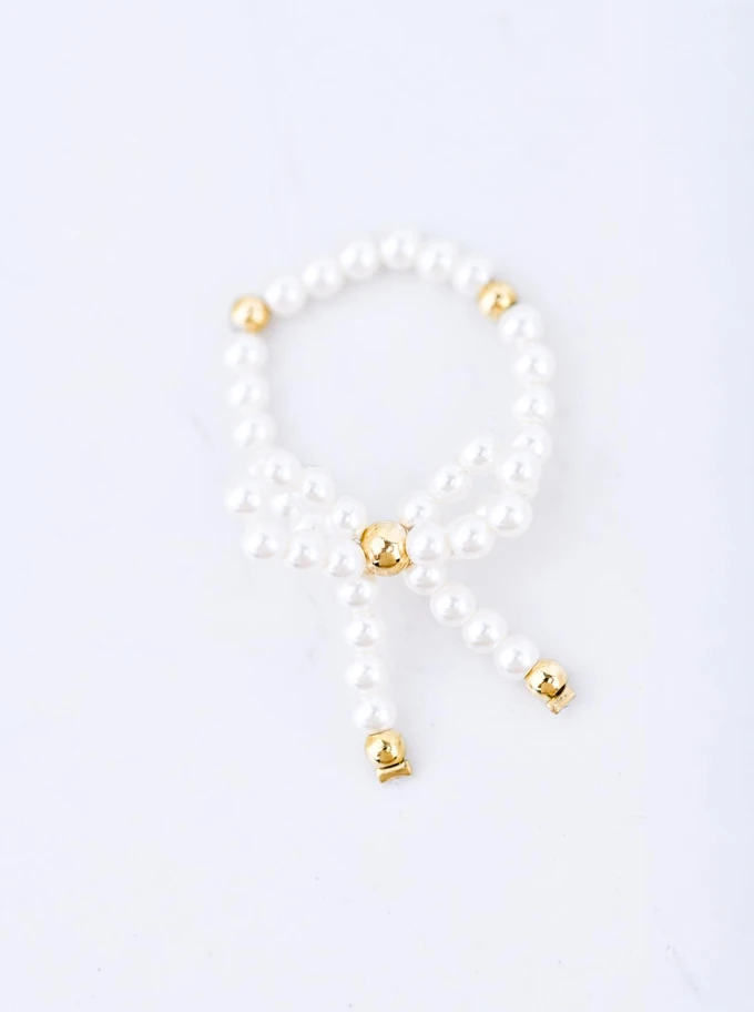 Pierścionek elastyczny na palec u stopy, stal pozłacana S409941Z02-0