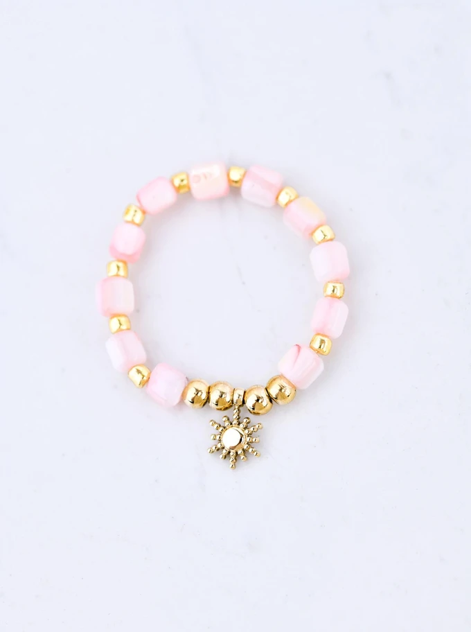 Pierścionek elastyczny na palec u stopy, stal pozłacana S409943Z00-0