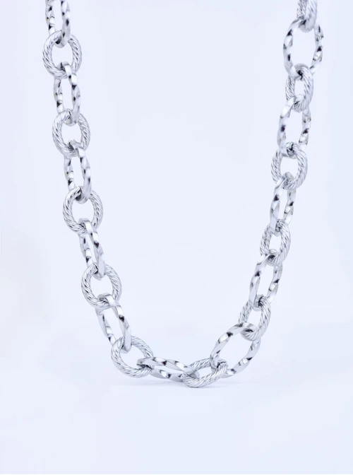 [Zestaw] Naszyjnik łańcuch, baza Charms, stal S309744S00