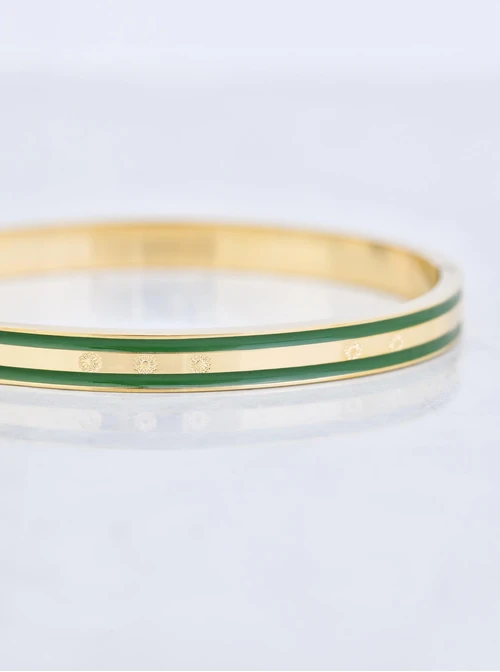 Bransoletka sztywna, Rozeta Vezzi, stal pozłacana S109935Z05