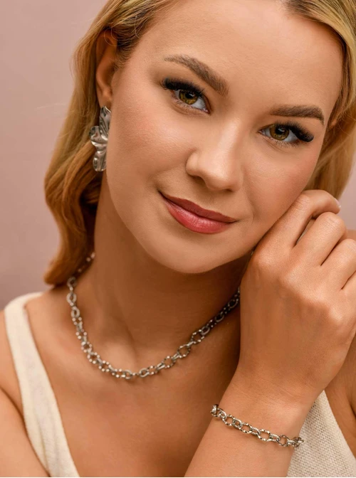 Bransoletka łańcuch, baza Charms, stal S109745S00