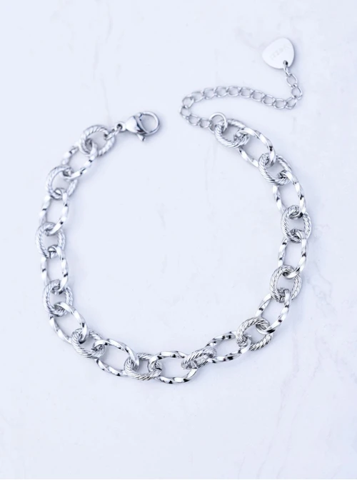 Bransoletka łańcuch, baza Charms, stal S109745S00