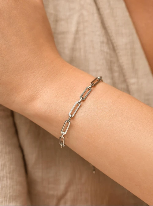 Bransoletka łańcuch, baza Charms, stal S109776S00