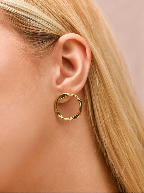 Kolczyki kółka, stal S209861Z00