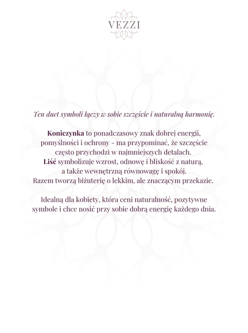 Zestaw Biżuterii Lucky Leaf Charms