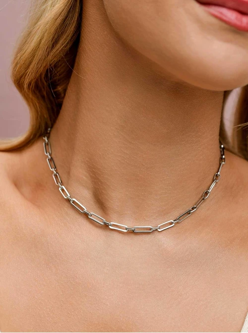 Naszyjnik łańcuch, baza Charms, stal S309775S00