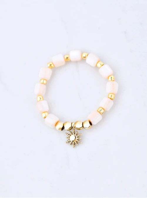 Pierścionek elastyczny na palec u stopy, stal pozłacana S409945Z00-0