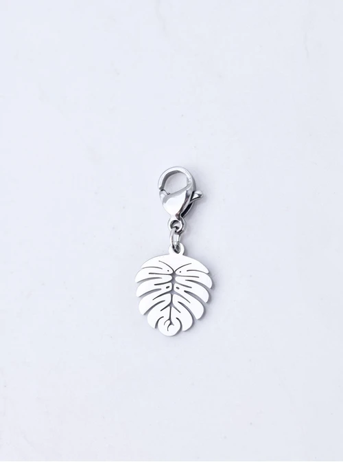Zawieszka, charms, monstera, stal SC09786S00