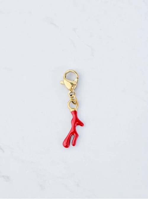 [Zestaw] Naszyjnik łańcuch, baza Charms, stal pozłacana S309744Z00