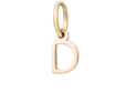 Zawieszka literka D, stal pozłacana SC08057Z00-D