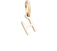 Zawieszka literka H, stal pozłacana SC08057Z00-H
