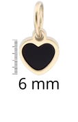 Zawieszka serduszko 6mm, stal pozłacana SC08093Z00