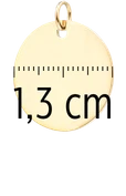 Zawieszka kółeczko (śr. 1,3cm), stal pozłacana SC08065Z00-3