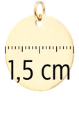 Zawieszka kółeczko (śr. 1,5cm), stal pozłacana SC08065Z00-4