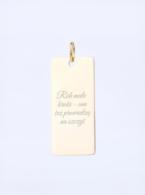 Zawieszka do breloka, stal pozłacana SC08142Z00