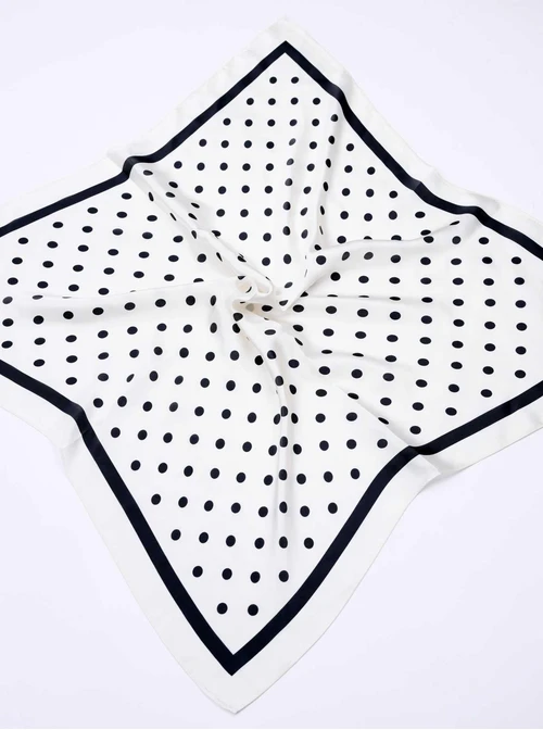 Apaszka Jedwabna, Groszki, 66 cm x 66 cm, AP10135-07