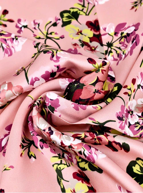 Apaszka Jedwabna, Kwiaty, 65cm x 65 cm, AP10169-07