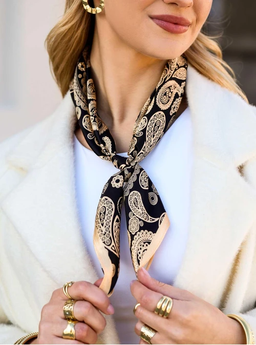 Apaszka Jedwabna, Paisley, 65 cm x 65 cm, AP10177-07