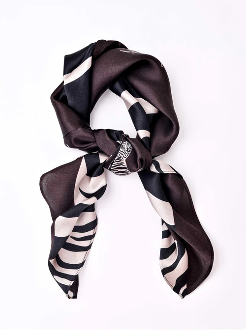 Apaszka Jedwabna, Zebra, 68 cm x 68 cm, AP10223-13