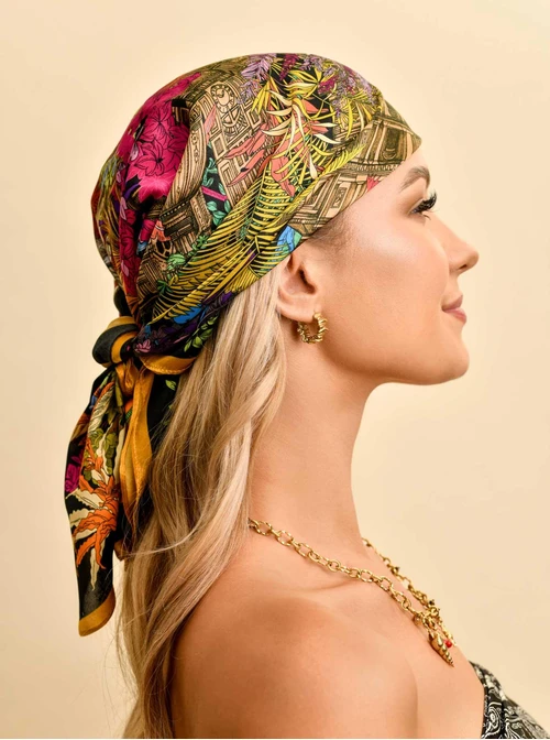 Apaszka Jedwabna, 65 cm x 65 cm, AP10226-07