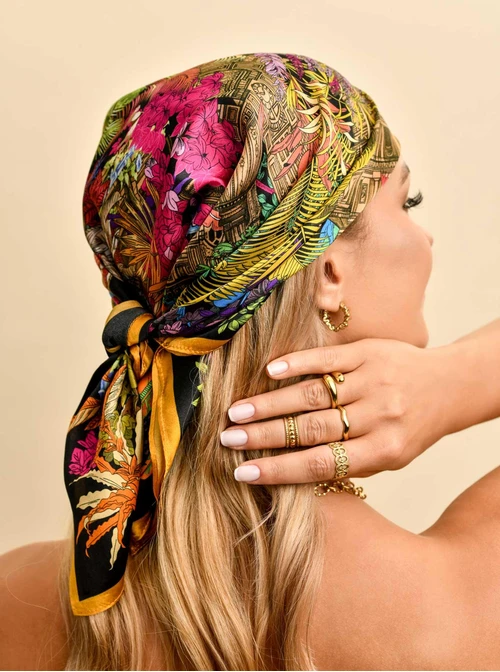 Apaszka Jedwabna, 65 cm x 65 cm, AP10226-07