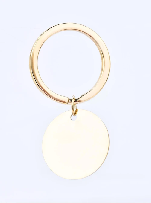 Brelok kółko, stal pozłacana SC08134Z00