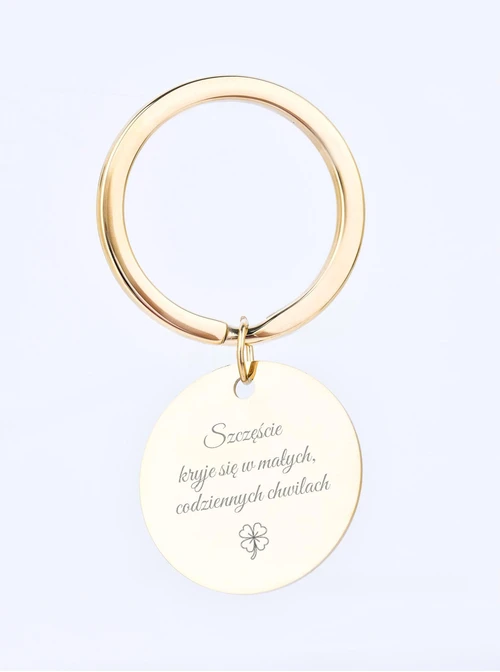 Brelok kółko, stal pozłacana SC08134Z00