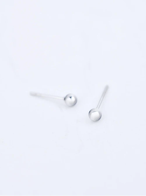 Kolczyki kuleczki, 4mm, stal S210245S00