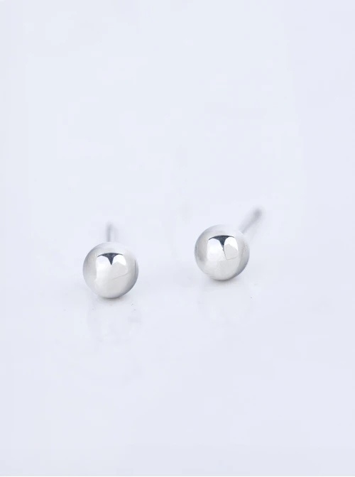 Kolczyki kuleczki, 6mm, stal S210246S00