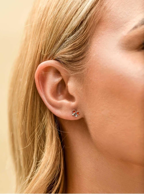 Kolczyki malutkie kokardki, stal S209954S03