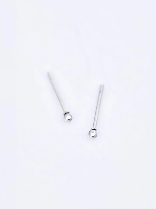 Kolczyki mini kuleczki, 2mm, stal S210244S00