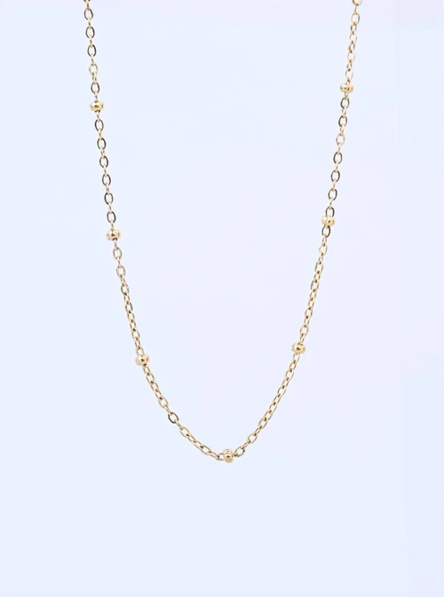 Łańcuszek baza do zawieszek, kuleczki, stal nierdzewna S308150Z00