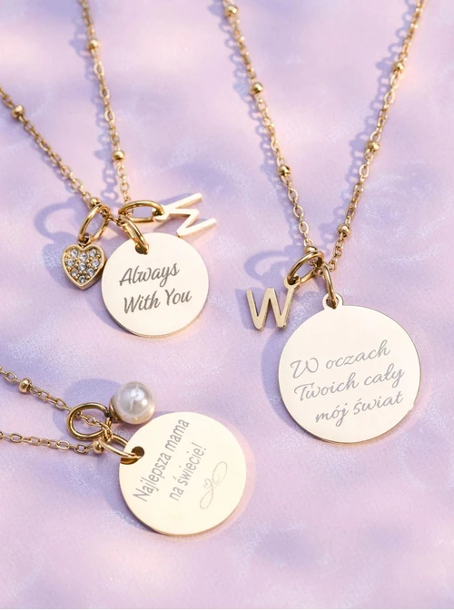 Łańcuszek baza do zawieszek, kuleczki, stal nierdzewna S308150Z00