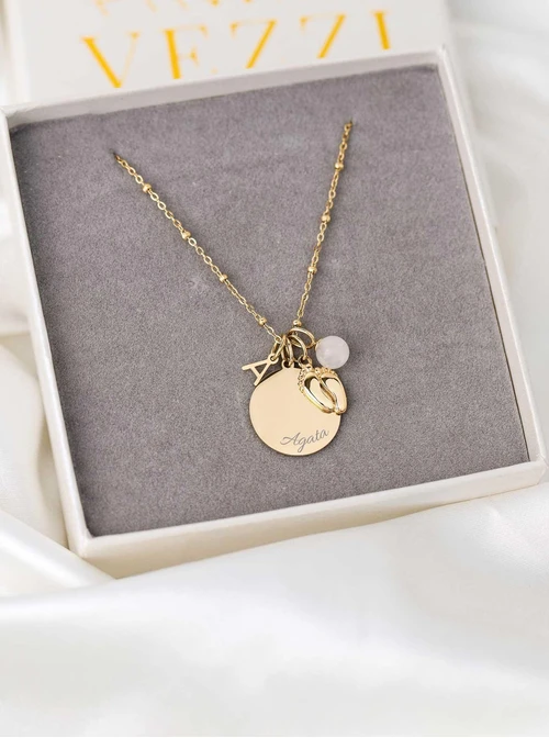 Łańcuszek baza do zawieszek, kuleczki, stal nierdzewna S308150Z00