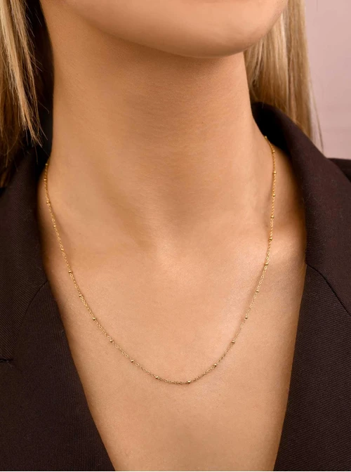 Łańcuszek baza do zawieszek, kuleczki, stal nierdzewna S308150Z00