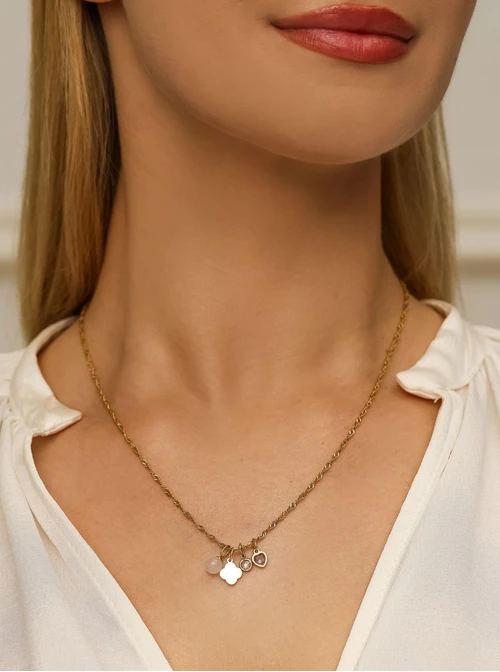 Łańcuszek baza do zawieszek, stal pozłacana S308154Z00