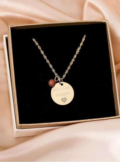 Łańcuszek baza do zawieszek, stal pozłacana S308154Z00