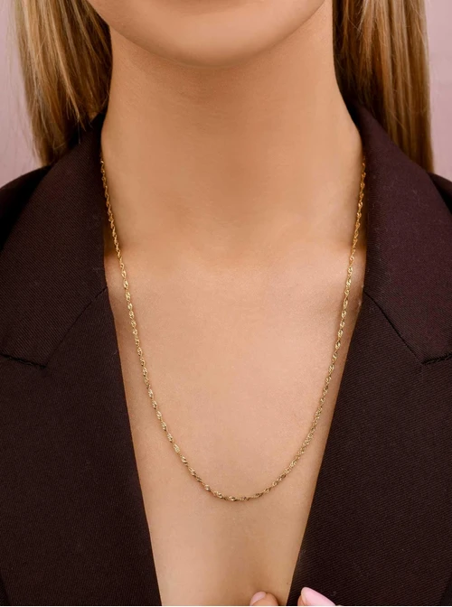 Łańcuszek baza do zawieszek, stal pozłacana S308154Z00