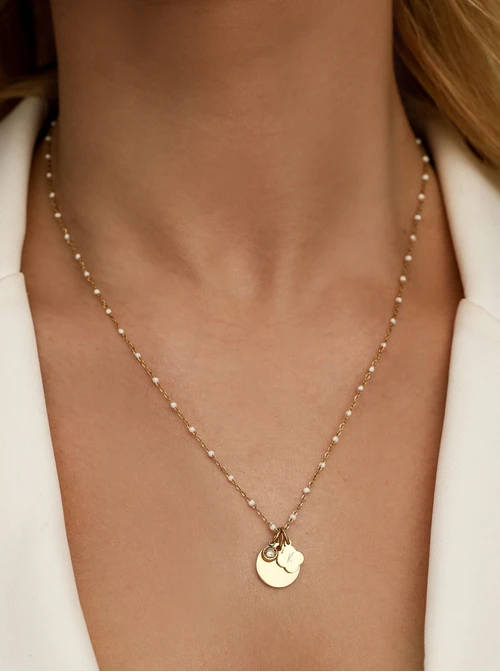 Łańcuszek baza do zawieszek, stal pozłacana S308156Z02