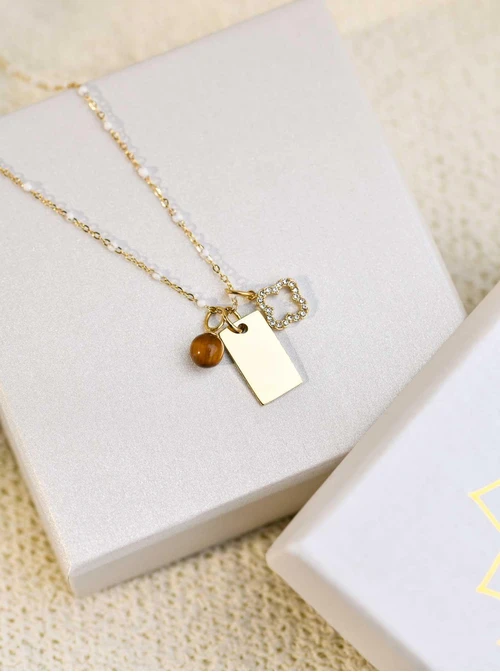 Łańcuszek baza do zawieszek, stal pozłacana S308156Z02