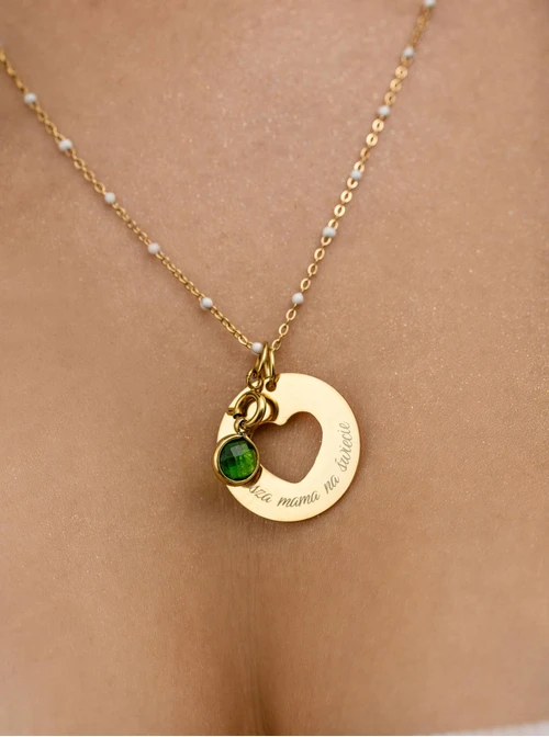 Łańcuszek baza do zawieszek, stal pozłacana S308156Z02