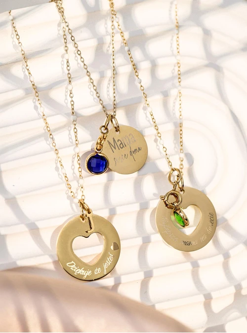 Łańcuszek baza do zawieszek, stal pozłacana S308156Z02