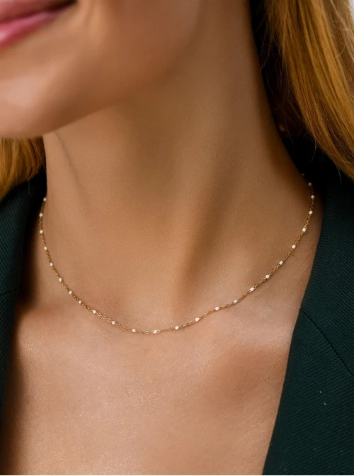 Łańcuszek baza do zawieszek, stal pozłacana S308156Z02