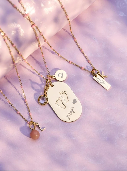 Łańcuszek baza do zawieszek, stal pozłacana S308157Z06