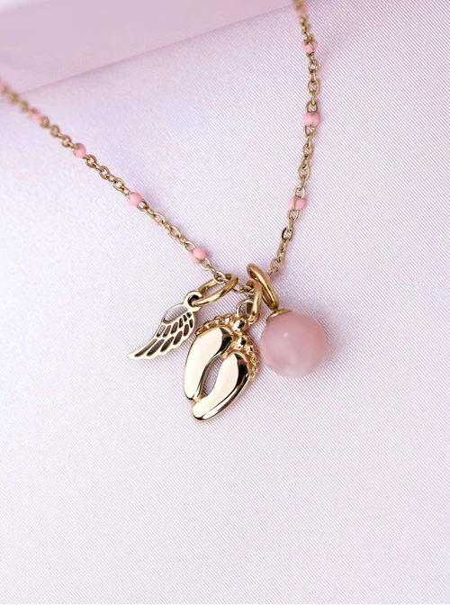 Łańcuszek baza do zawieszek, stal pozłacana S308157Z06