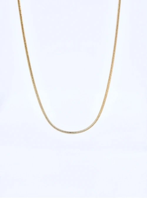 Łańcuszek żmijka, baza do zawieszek, stal pozłacana S308153Z00