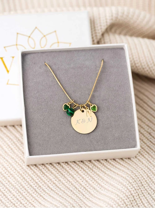 Łańcuszek żmijka, baza do zawieszek, stal pozłacana S308153Z00